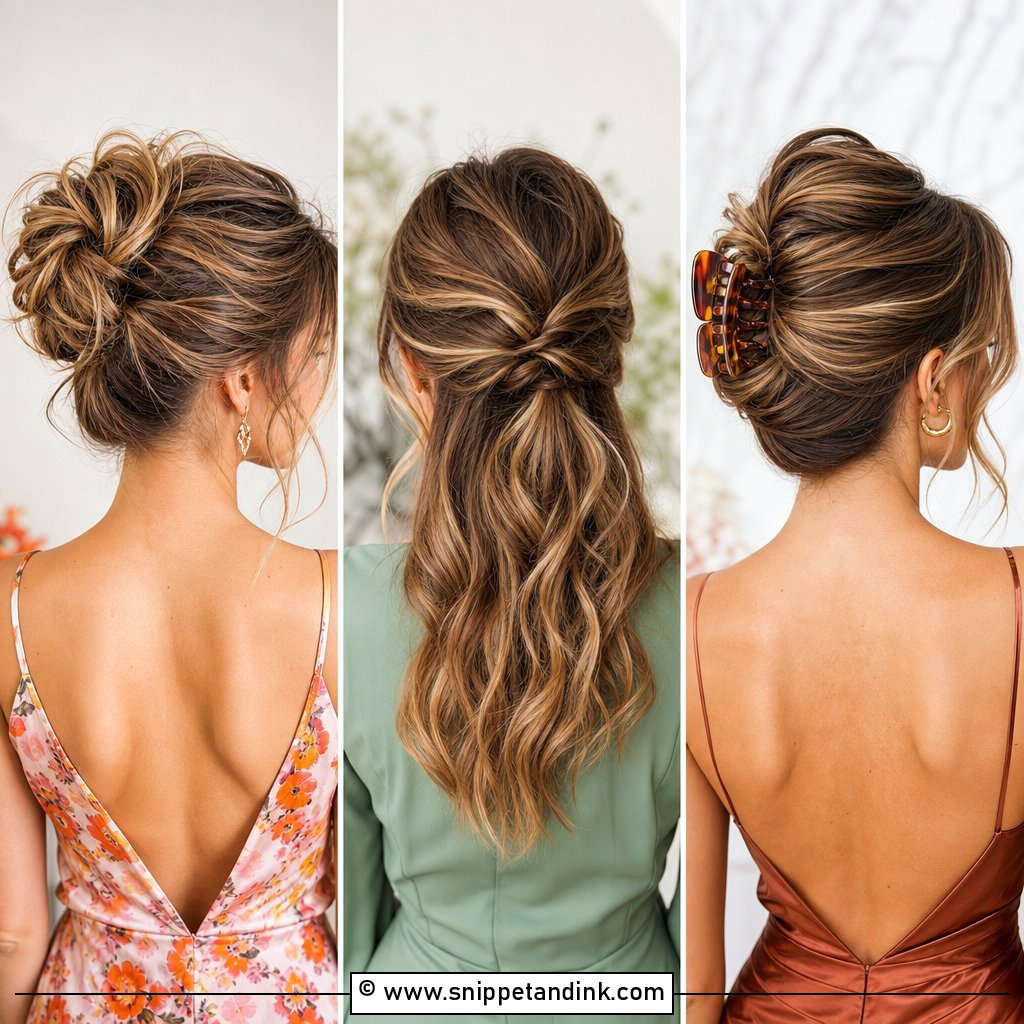 15 Medium Updo Wedding Guest Hairstyles for Chic Looks
