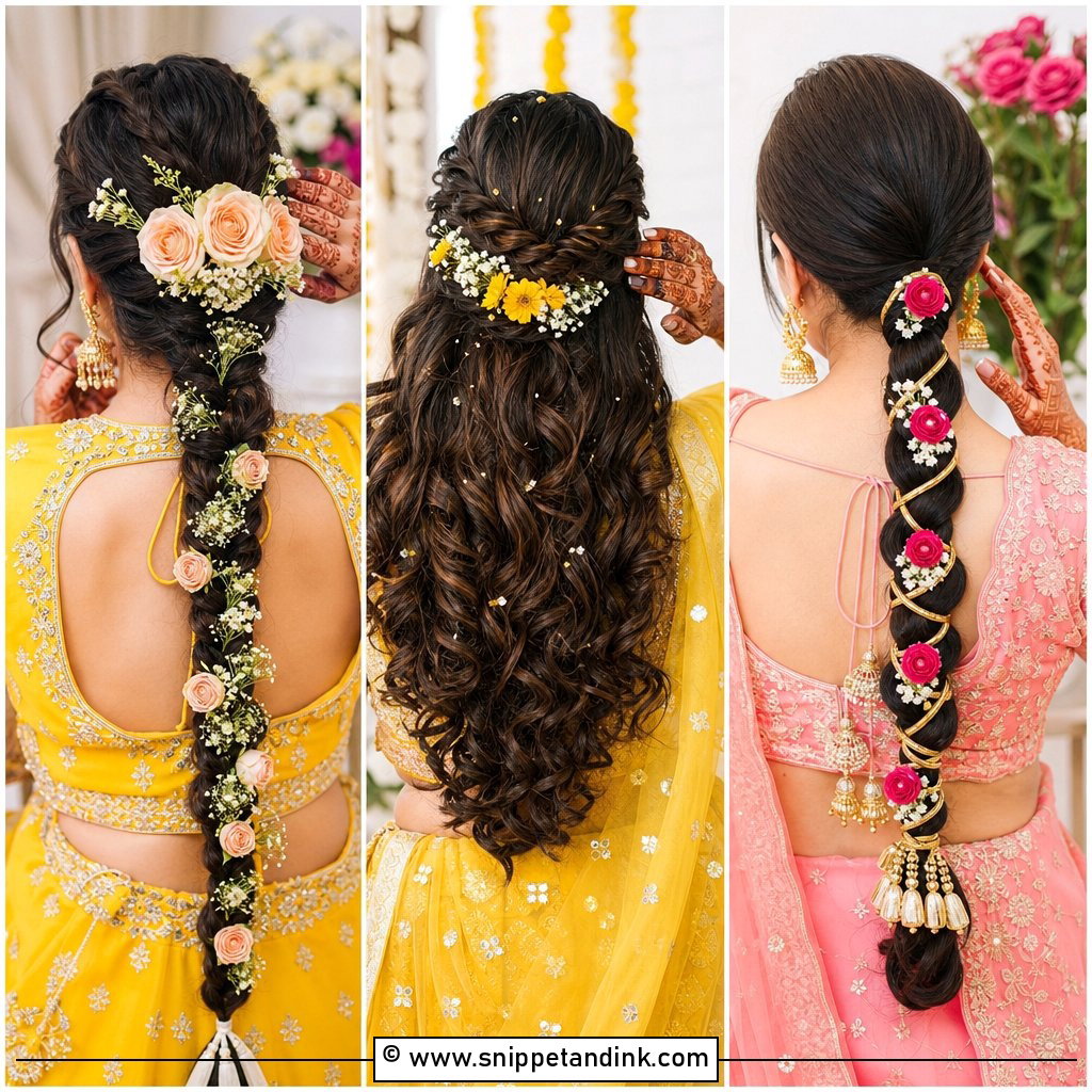 15 Mehendi Hairstyles for Bride Looks to Save Now