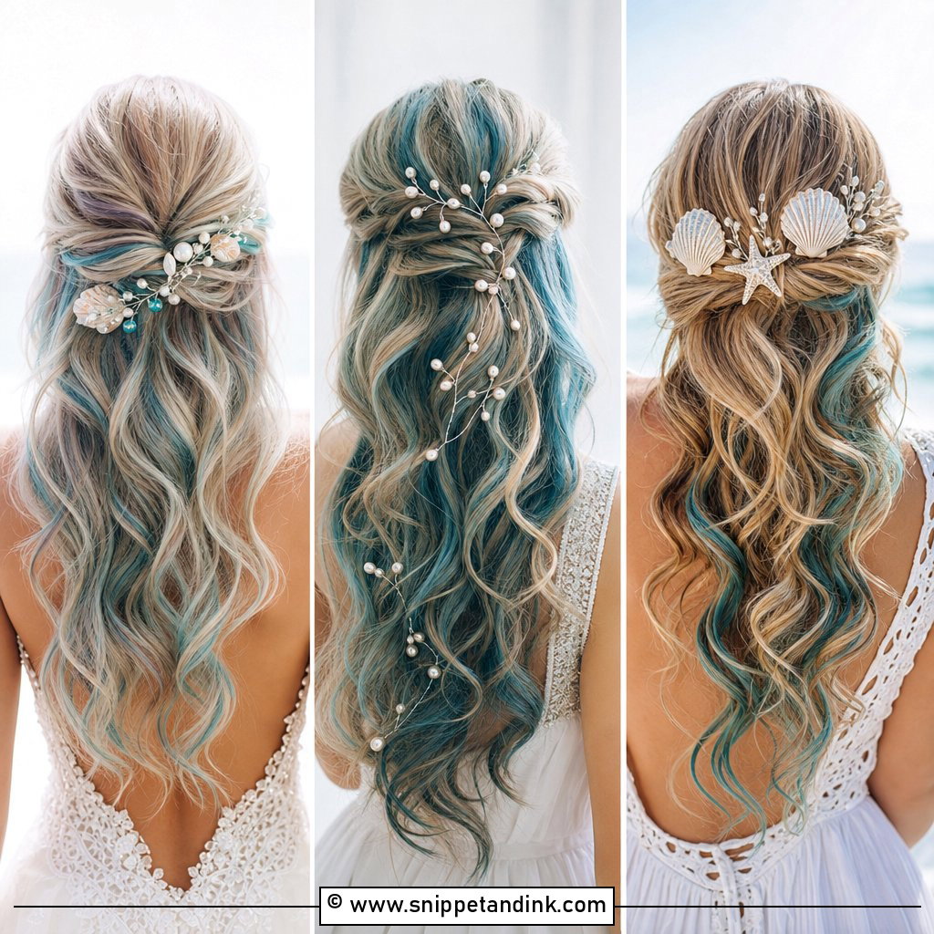 15 Mermaid Bridal Hair Ideas for a Magical Wedding Look