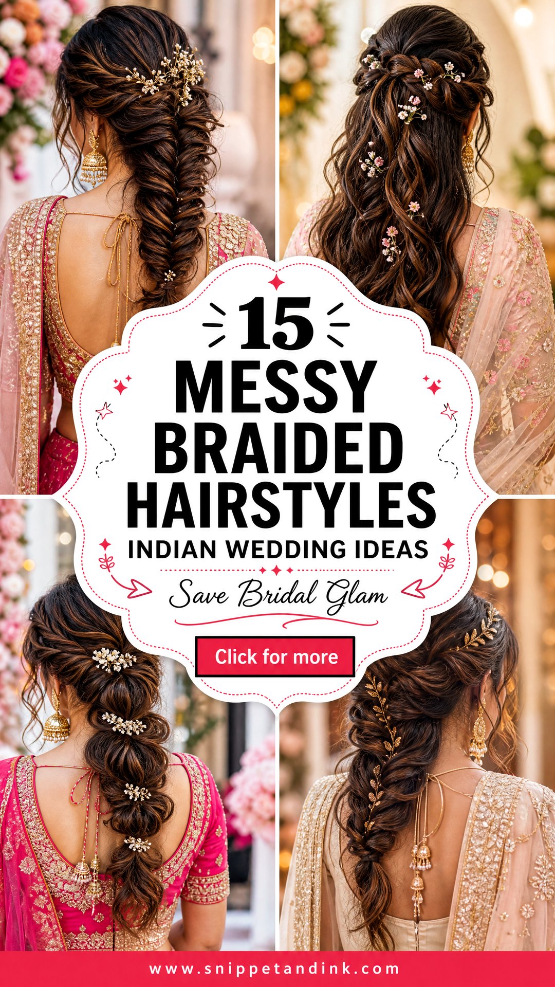 15 Messy Braided Hairstyles Indian Wedding Ideas to Save - 15 Messy Braided Hairstyles Indian Wedding Ideas to Save