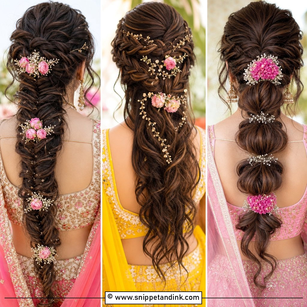 15 Messy Braided Hairstyles Indian Wedding Ideas to Save