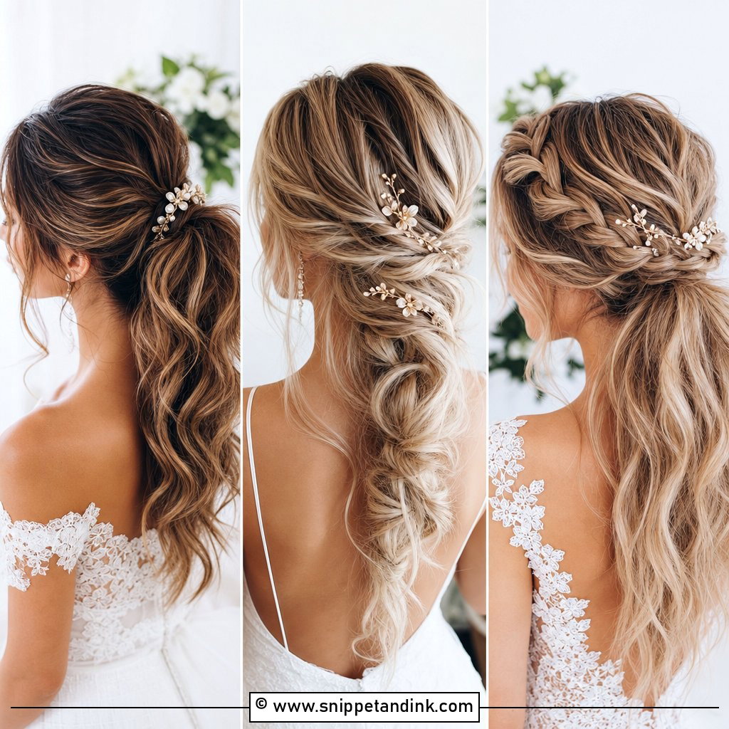 15 Messy Hairstyles for Long Hair Wedding Looks to Try