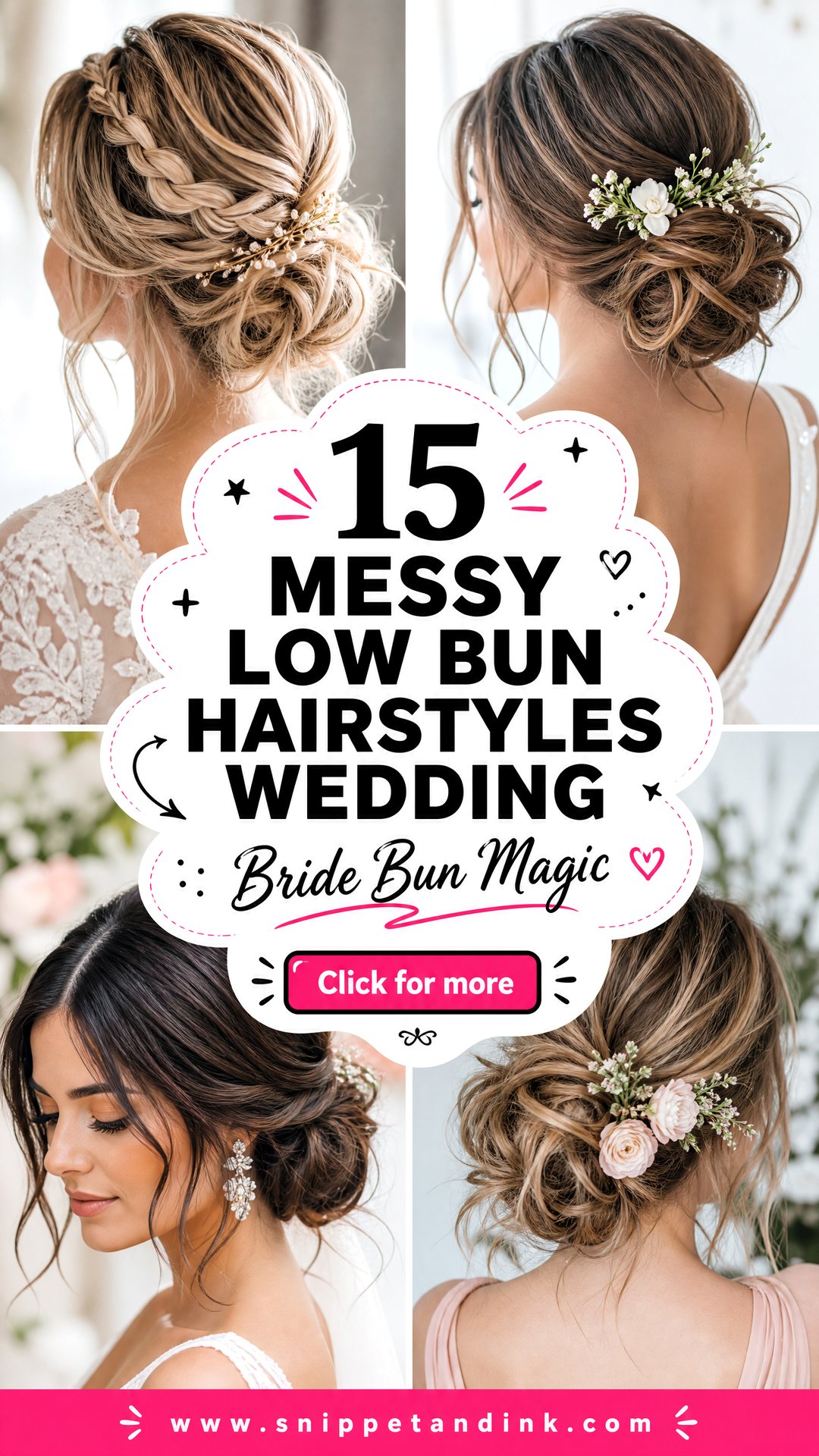 15 Messy Low Bun Hairstyles Wedding Brides Will Love - 15 Messy Low Bun Hairstyles Wedding Brides Will Love