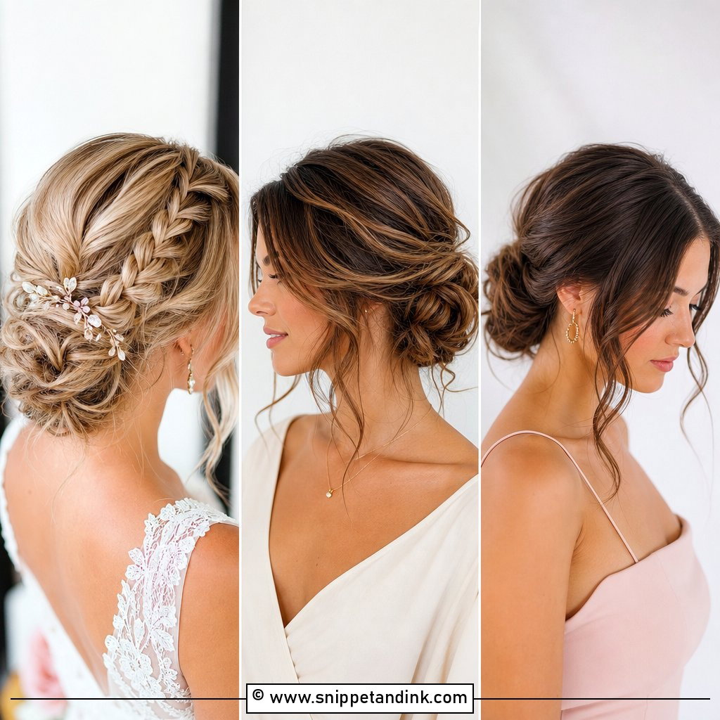 15 Messy Low Bun Hairstyles Wedding Brides Will Love