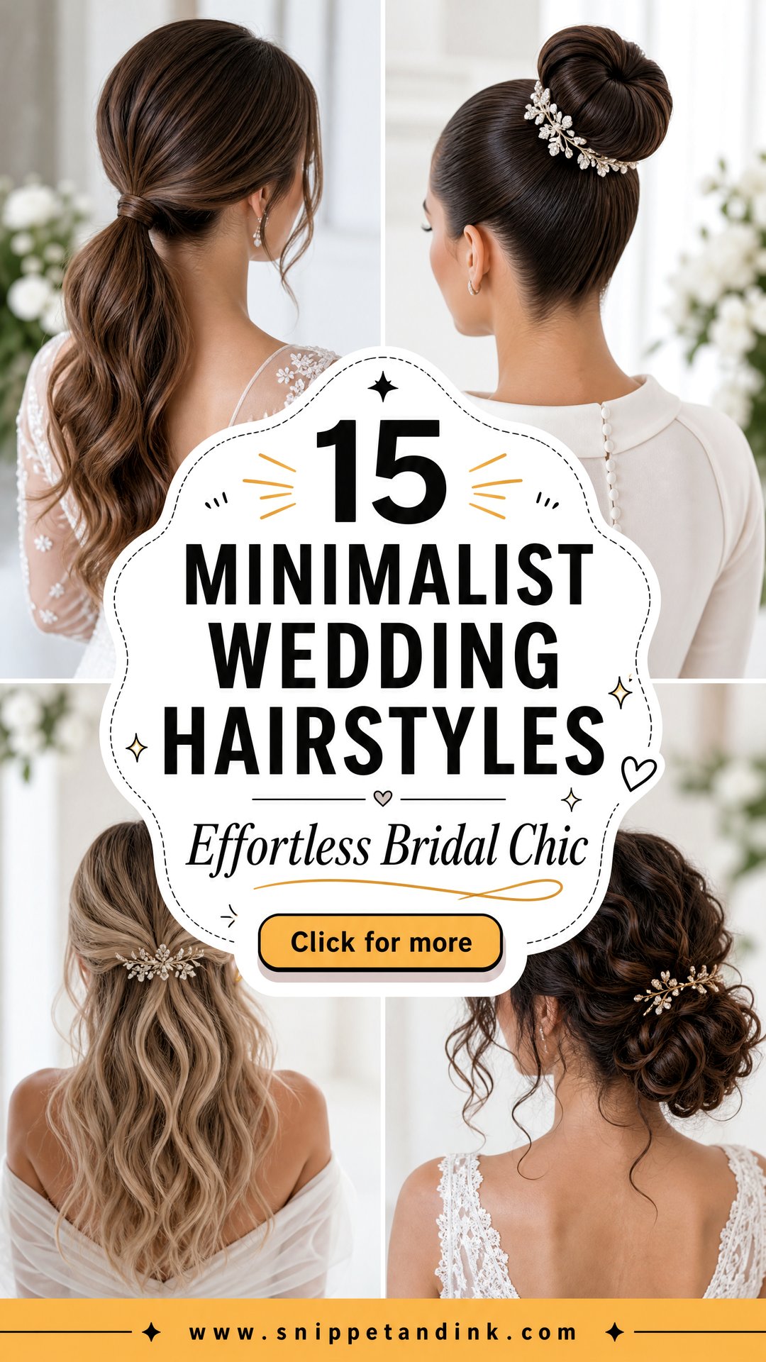 15 Minimalist Wedding Hairstyles for Effortless Bridal Chic - 15 Minimalist Wedding Hairstyles for Effortless Bridal Chic