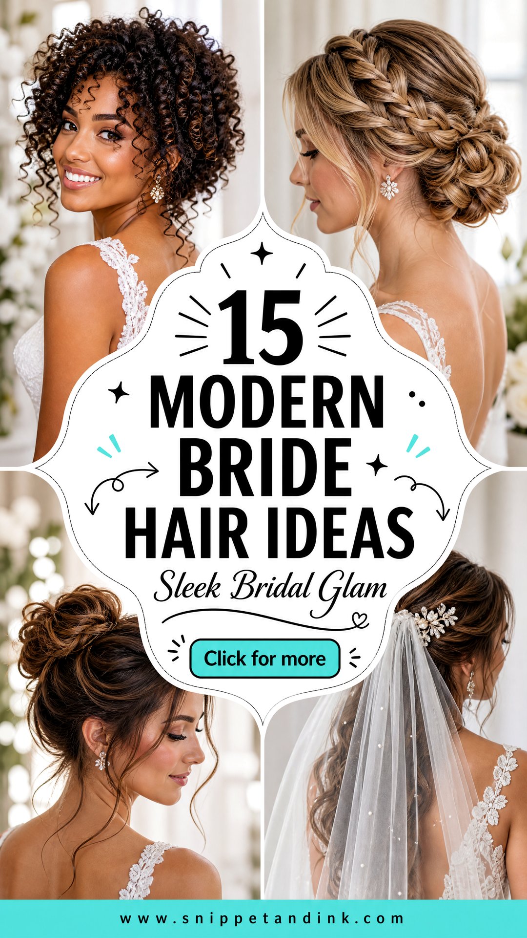 15 Modern Bride Hair Ideas for Sleek Wedding-Day Glam Looks - 15 Modern Bride Hair Ideas for Sleek Wedding-Day Glam Looks