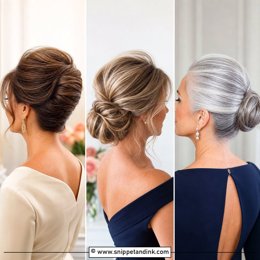15 Mom Updos for Wedding Graceful All-Day Style Ideas