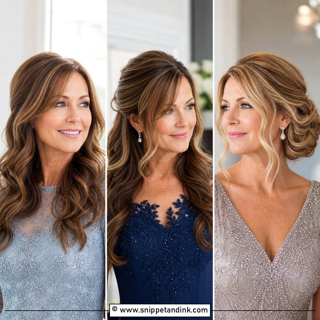 15 Mom of Groom Hairstyles for Polished Wedding-Day Style
