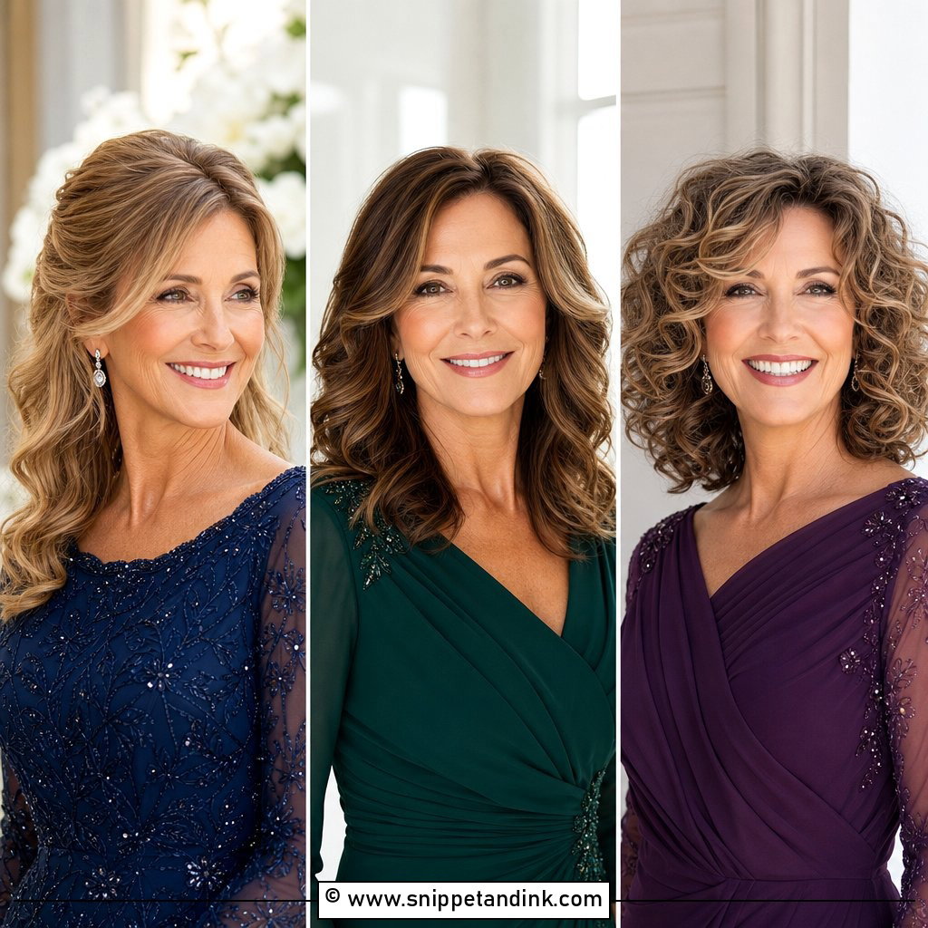 15 Mother of Bride Hairstyles Down for Soft Wedding Glam