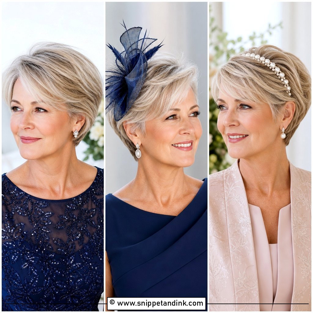 15 Mother of Bride Short Hair Ideas for Elegant Wedding Moms