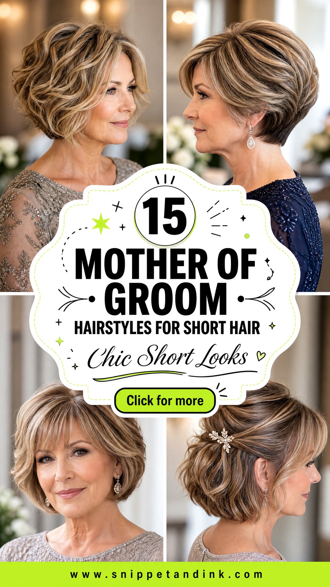15 Mother of Groom Hairstyles for Short Hair Chic Looks - 15 Mother of Groom Hairstyles for Short Hair: Chic Looks