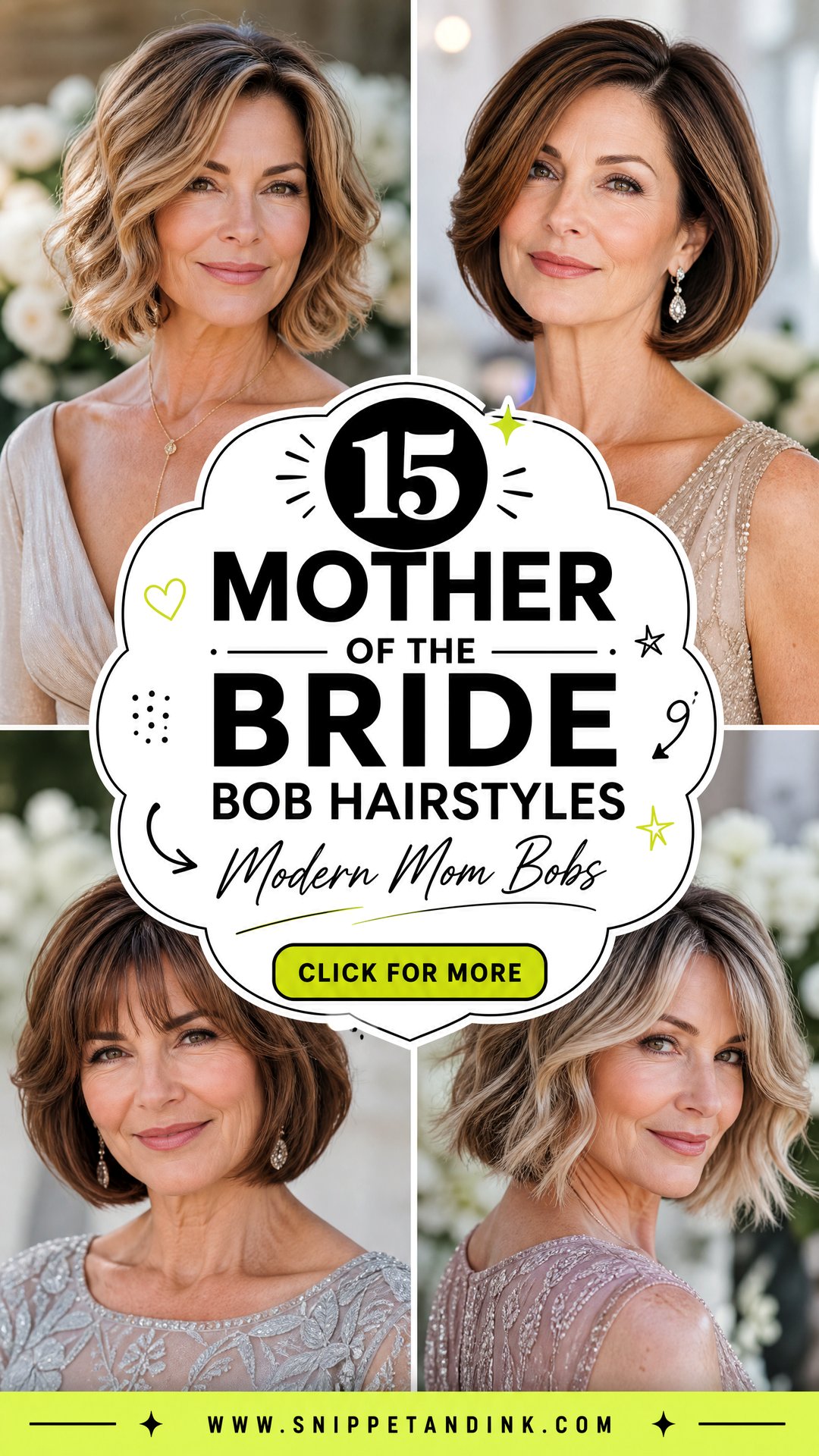 15 Mother of the Bride Bob Hairstyles for Modern Moms - 15 Mother of the Bride Bob Hairstyles for Modern Moms