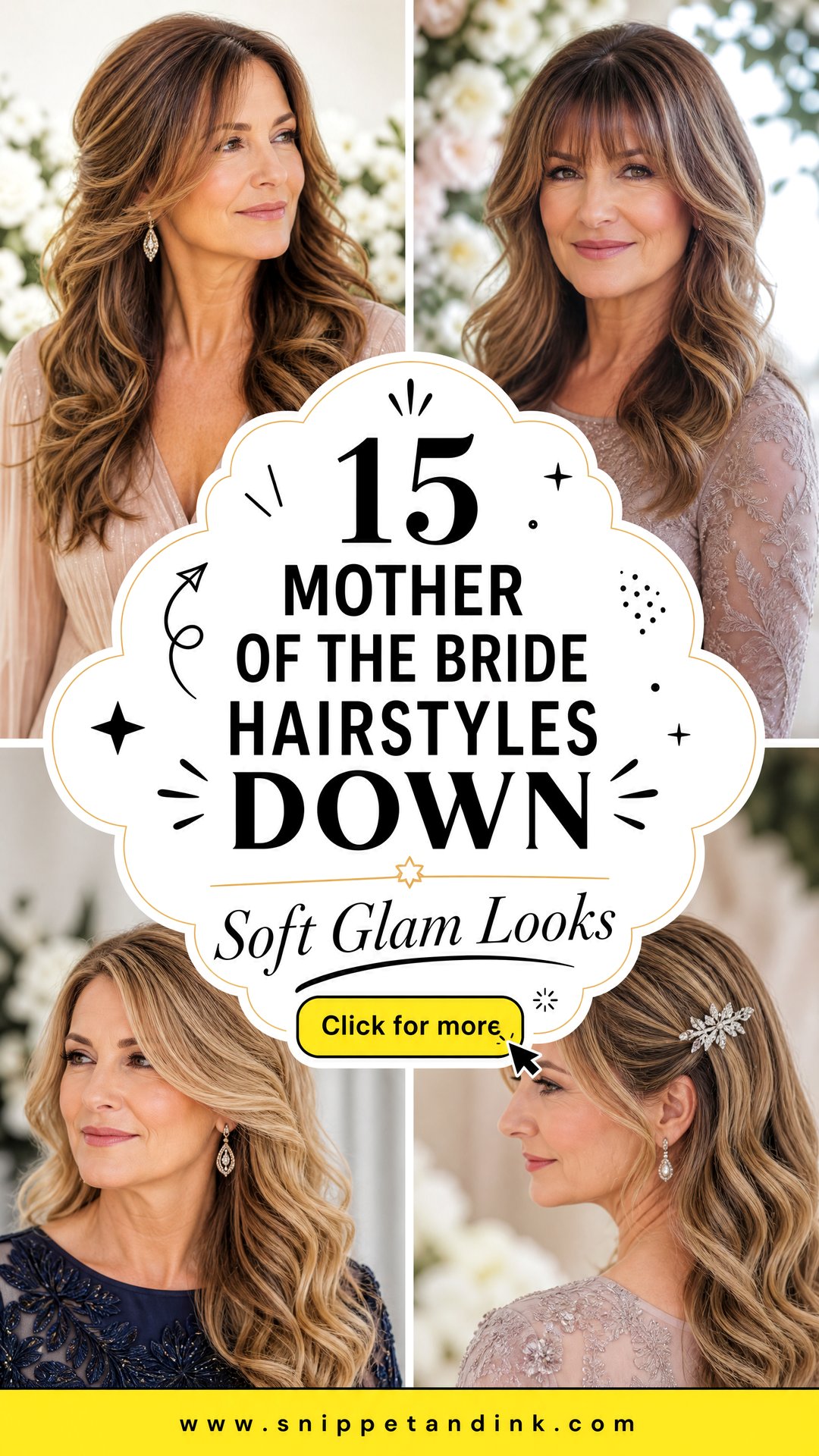 15 Mother of the Bride Hairstyles Down for Soft Glam Looks - 15 Mother of the Bride Hairstyles Down for Soft Glam Looks