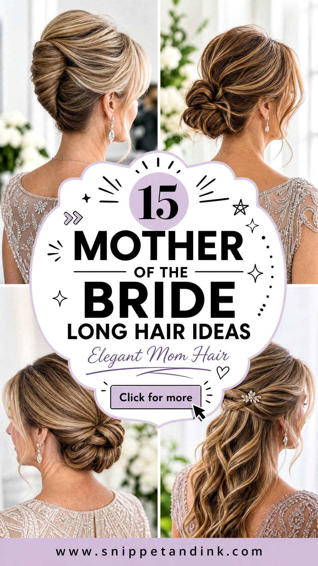 15 Mother of the Bride Long Hair Ideas for Elegant Moms - 15 Mother of the Bride Long Hair Ideas for Elegant Moms