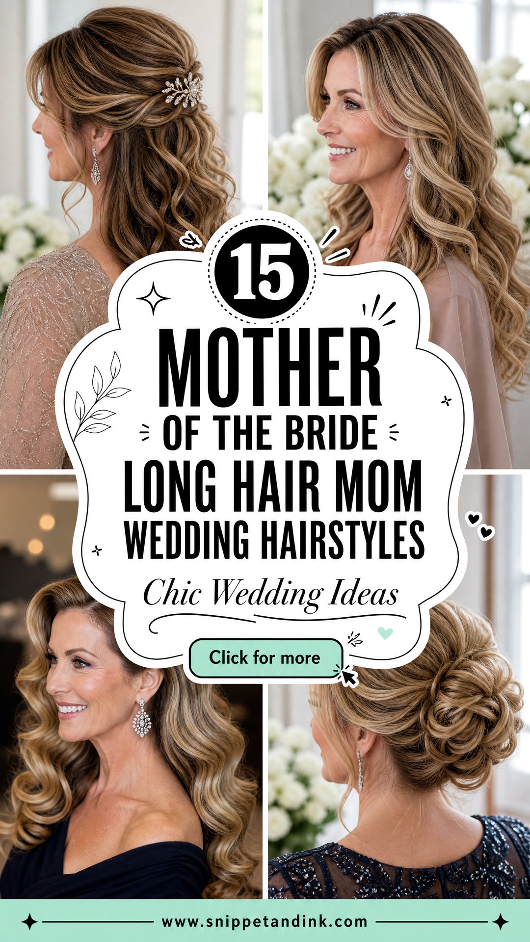 15 Mother of the Bride Long Hair Mom Wedding Hairstyles Chic Ideas - 15 Mother of the Bride Long Hair Mom Wedding Hairstyles: Chic Ideas