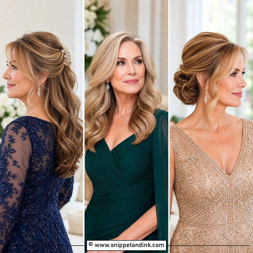 15 Mother of the Bride Long Hair Mom Wedding Hairstyles Chic Ideas