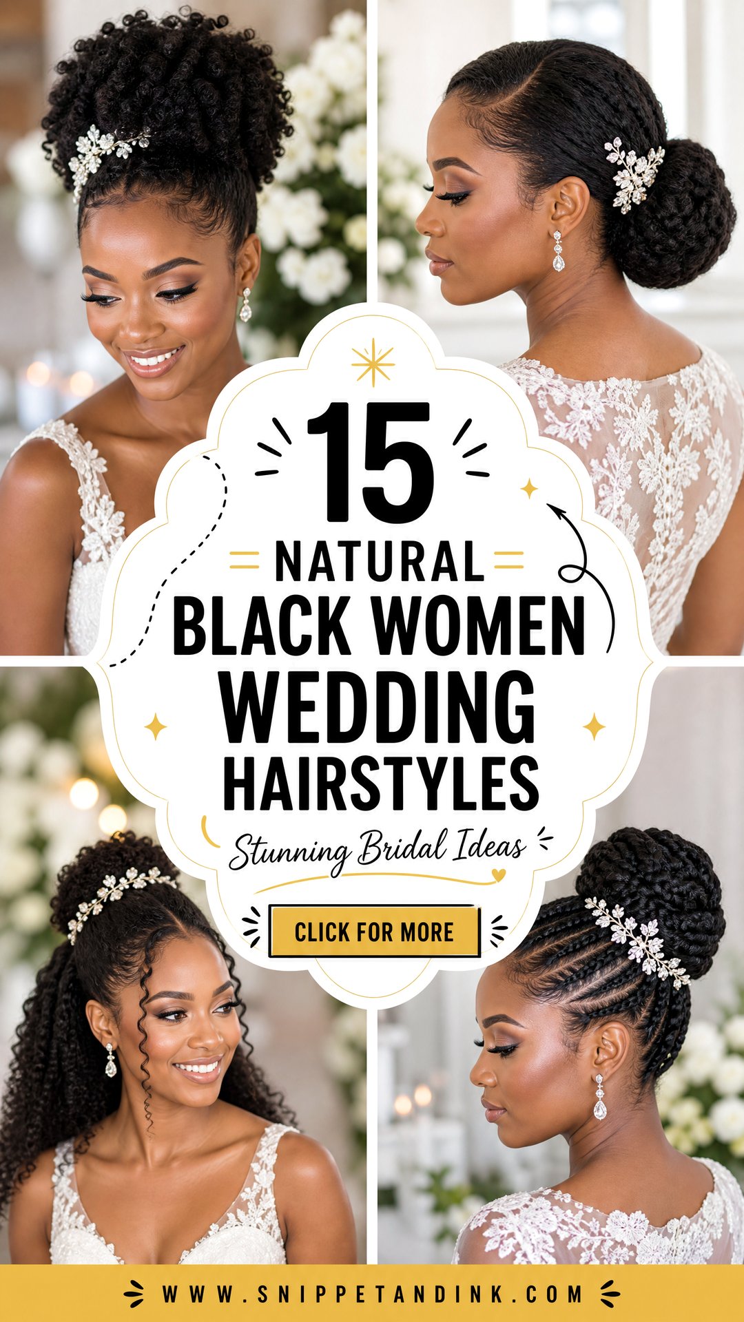 15 Natural Black Women Wedding Hairstyles Stunning Ideas - 15 Natural Black Women Wedding Hairstyles: Stunning Ideas