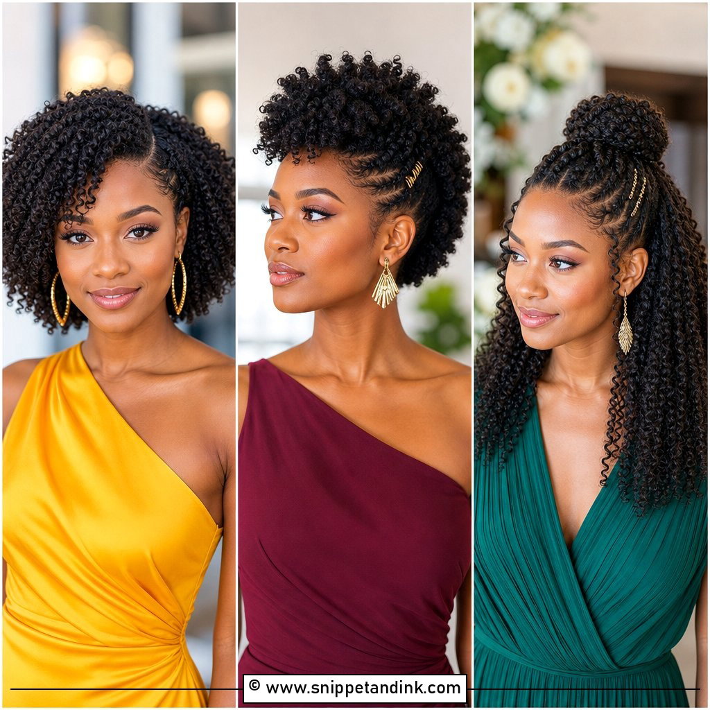 15 Natural Hair Styles for Wedding Guests Chic Easy Looks