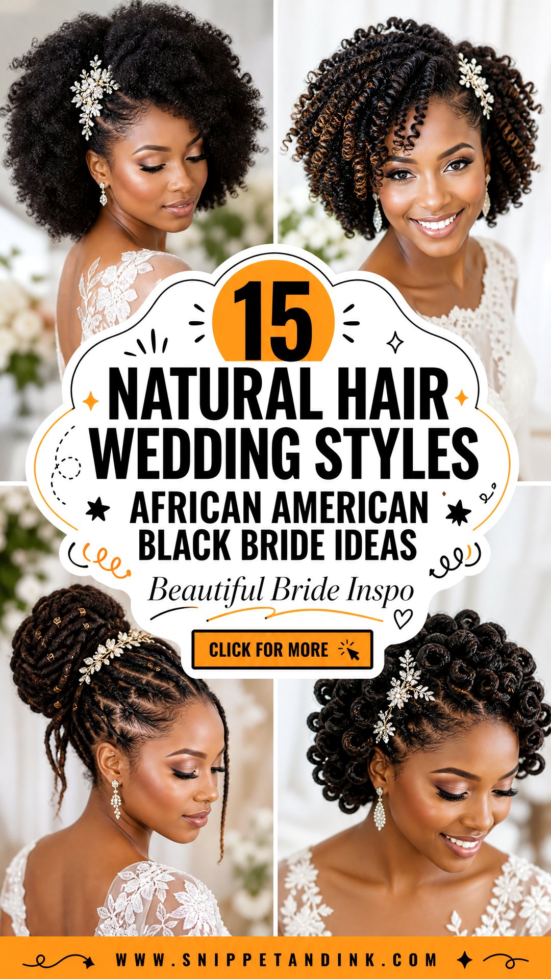 15 Natural Hair Wedding Styles African American Black Bride Ideas - 15 Natural Hair Wedding Styles African American Black Bride Ideas