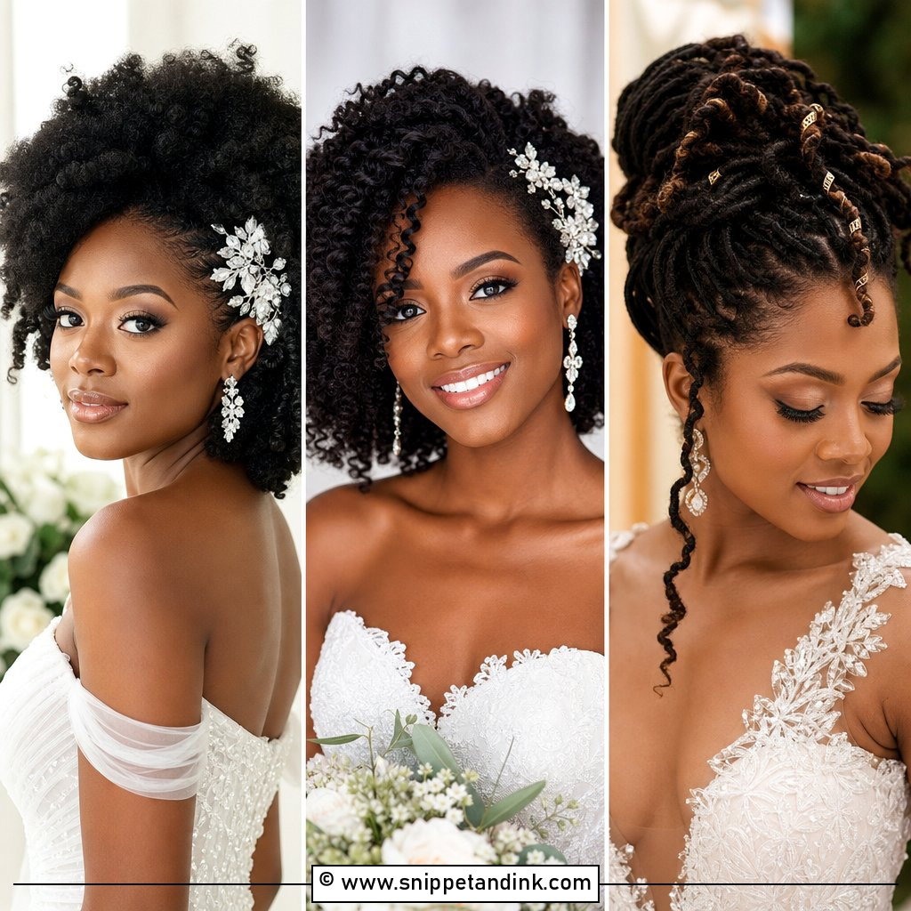 15 Natural Hair Wedding Styles African American Black Bride Ideas