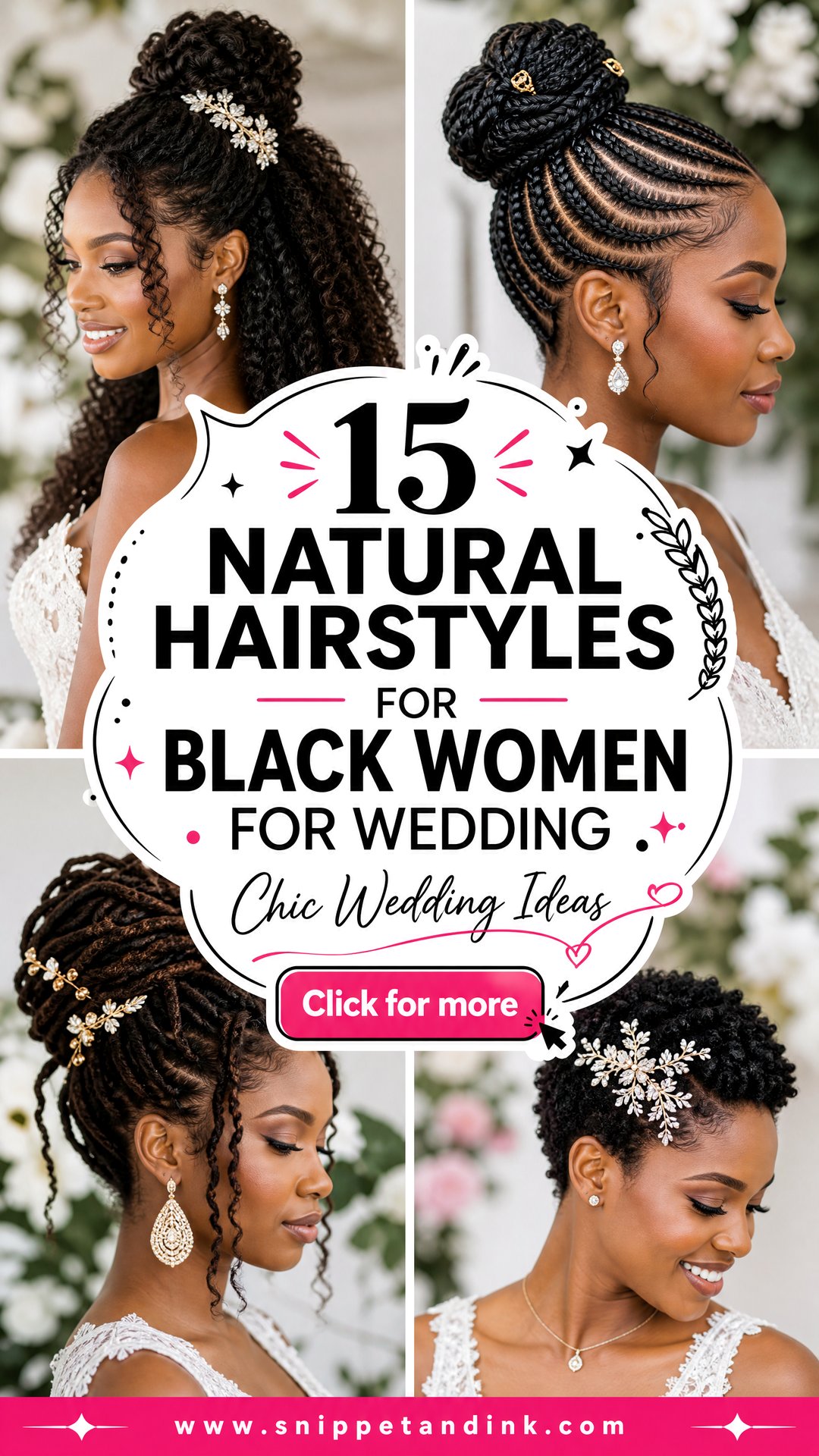 15 Natural Hairstyles for Black Women for Wedding Chic Ideas - 15 Natural Hairstyles for Black Women for Wedding: Chic Ideas
