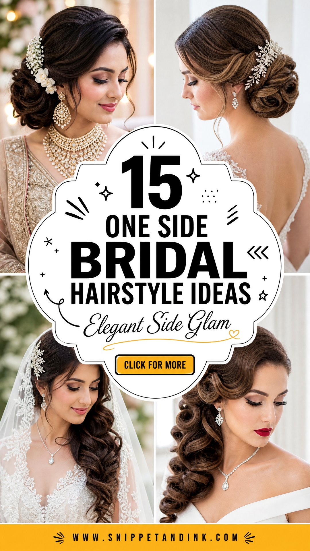15 One Side Bridal Hairstyle Ideas for Elegant Glamour - 15 One Side Bridal Hairstyle Ideas for Elegant Glamour