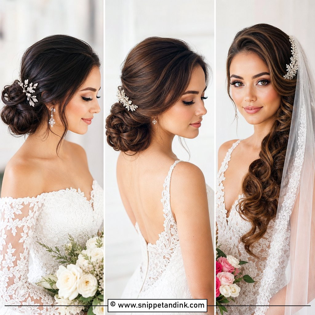 15 One Side Bridal Hairstyle Ideas for Elegant Glamour