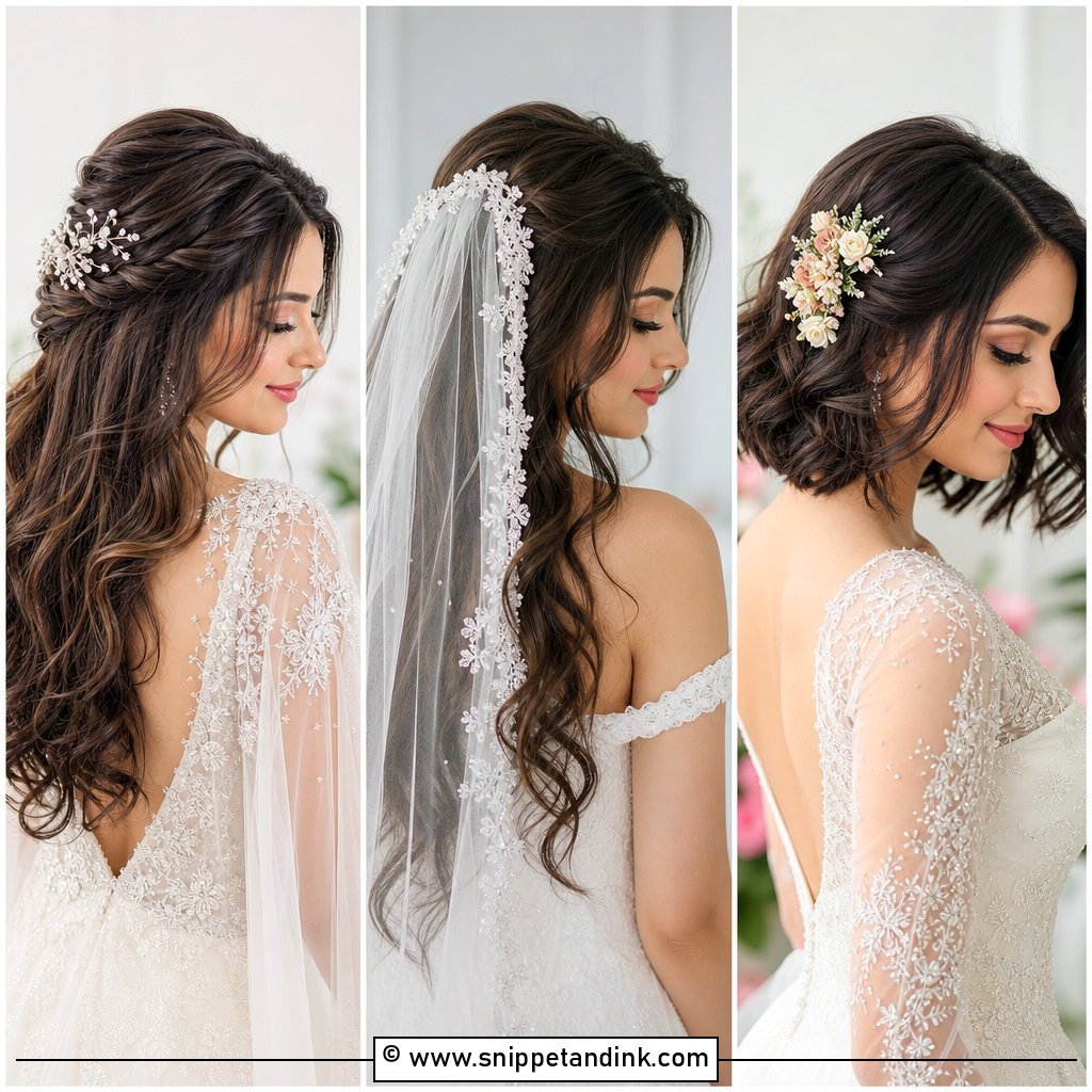 15 Open Bride Hairstyles for Soft Romantic Wedding Glam