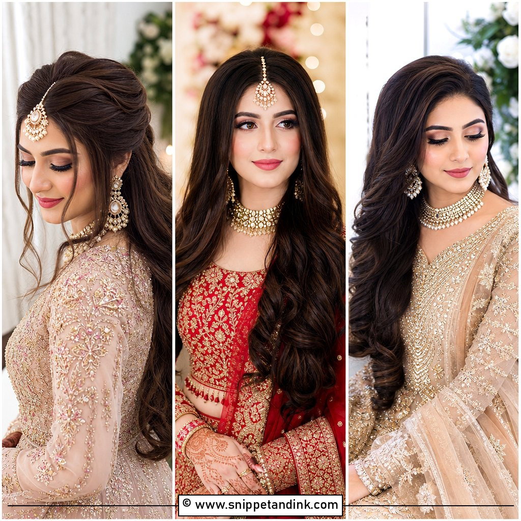 15 Open Hair Hairstyles for Bride Ideas With Soft Romance