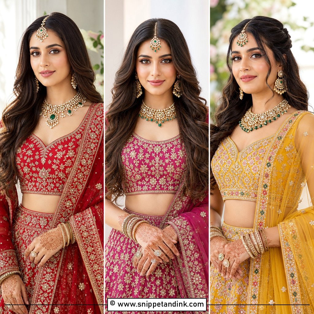 15 Open Hair Indian Bride Look Ideas for Timeless Elegance