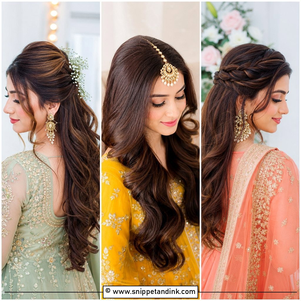 15 Open Hairstyles Indian Wedding Bride Looks to Inspire