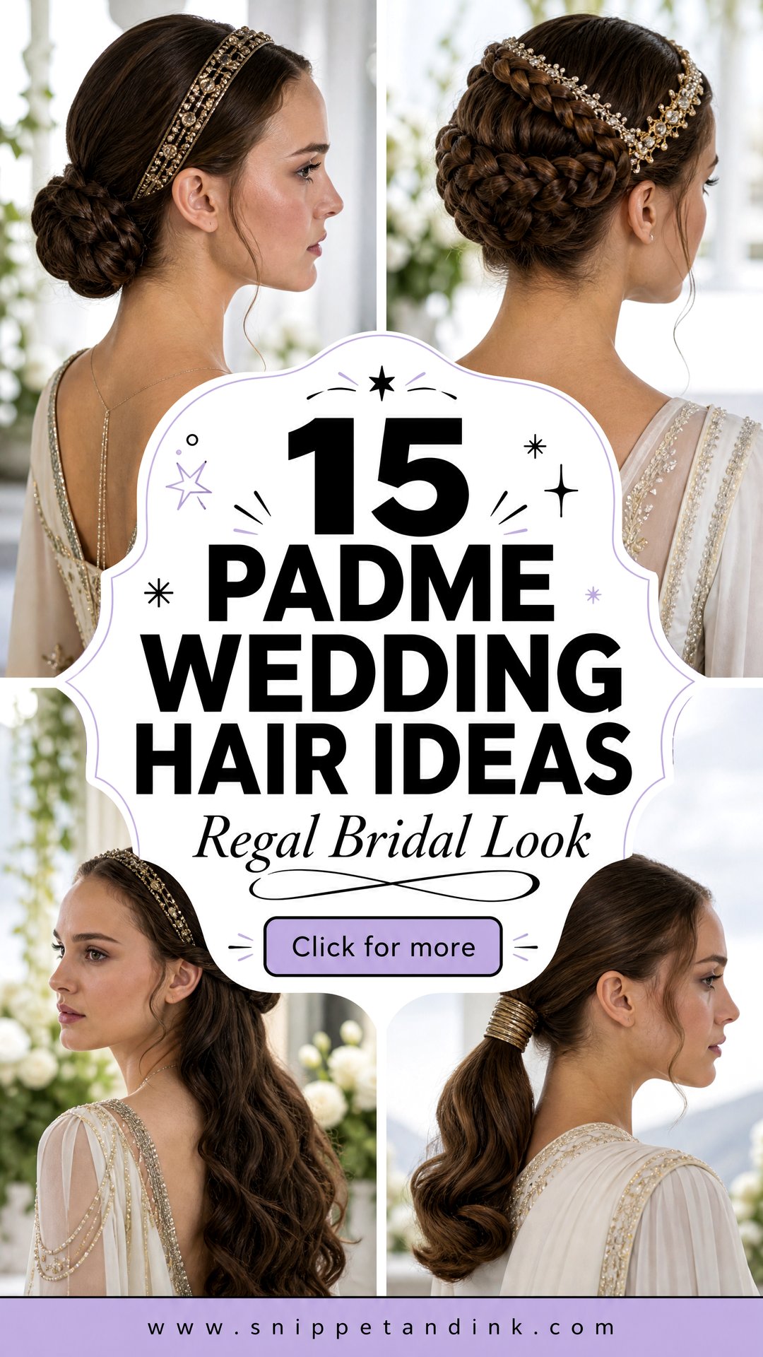 15 Padme Wedding Hair Ideas for a Regal Bridal Look Today - 15 Padme Wedding Hair Ideas for a Regal Bridal Look Today