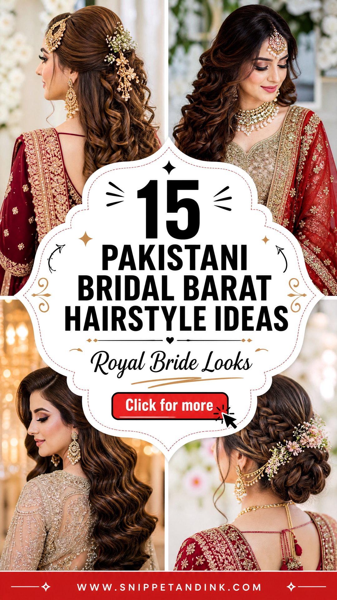 15 Pakistani Bridal Barat Hairstyle Ideas for Royal Brides - 15 Pakistani Bridal Barat Hairstyle Ideas for Royal Brides
