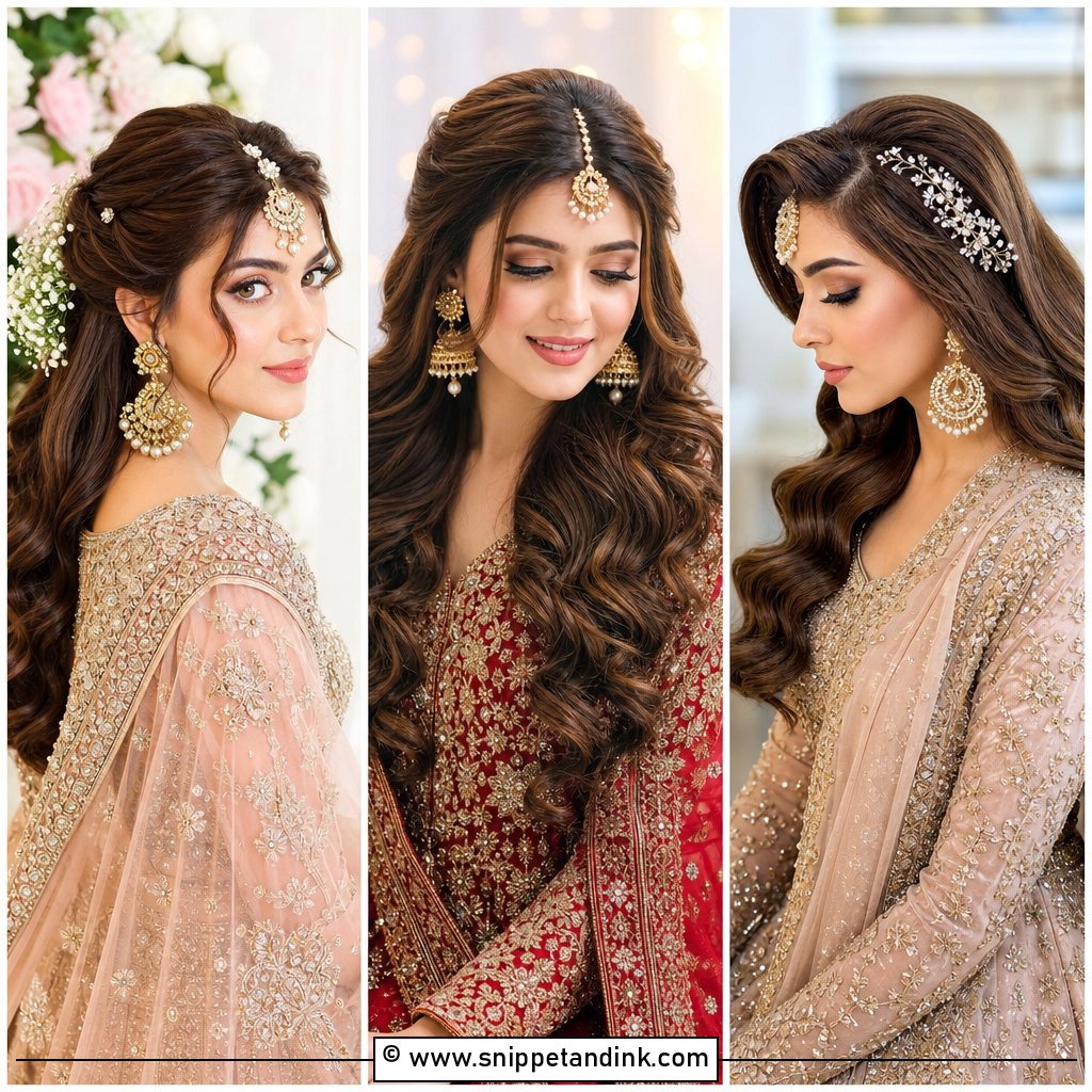 15 Pakistani Bridal Barat Hairstyle Ideas for Royal Brides