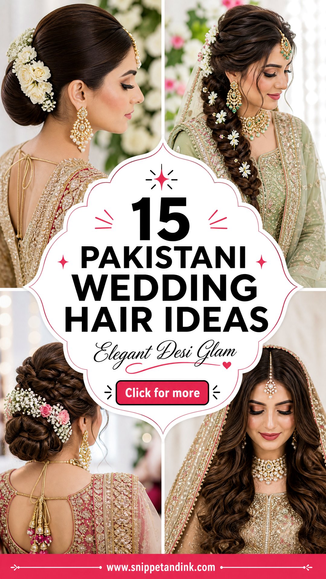 15 Pakistani Wedding Hair Ideas for Elegant Desi Brides - 15 Pakistani Wedding Hair Ideas for Elegant Desi Brides