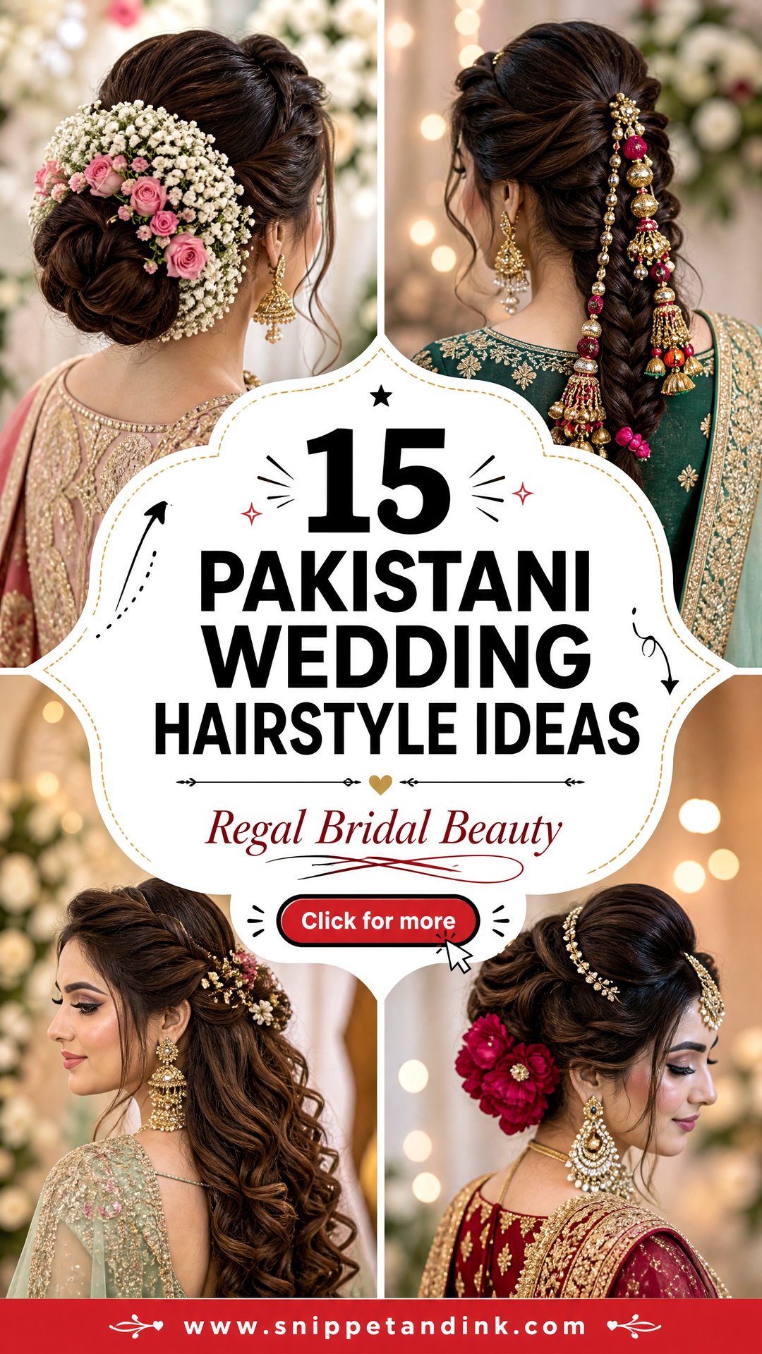 15 Pakistani Wedding Hairstyle Ideas for Regal Bridal Beauty - 15 Pakistani Wedding Hairstyle Ideas for Regal Bridal Beauty