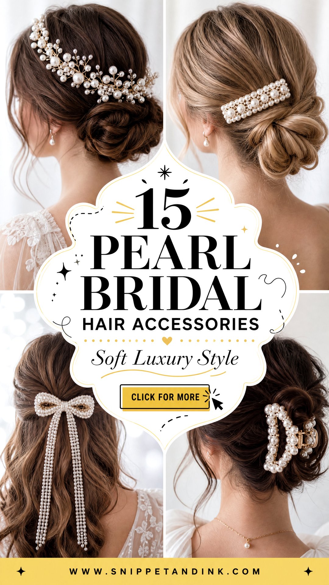 15 Pearl Bridal Hair Accessories for Soft Luxury Bridal Style - 15 Pearl Bridal Hair Accessories for Soft Luxury Bridal Style