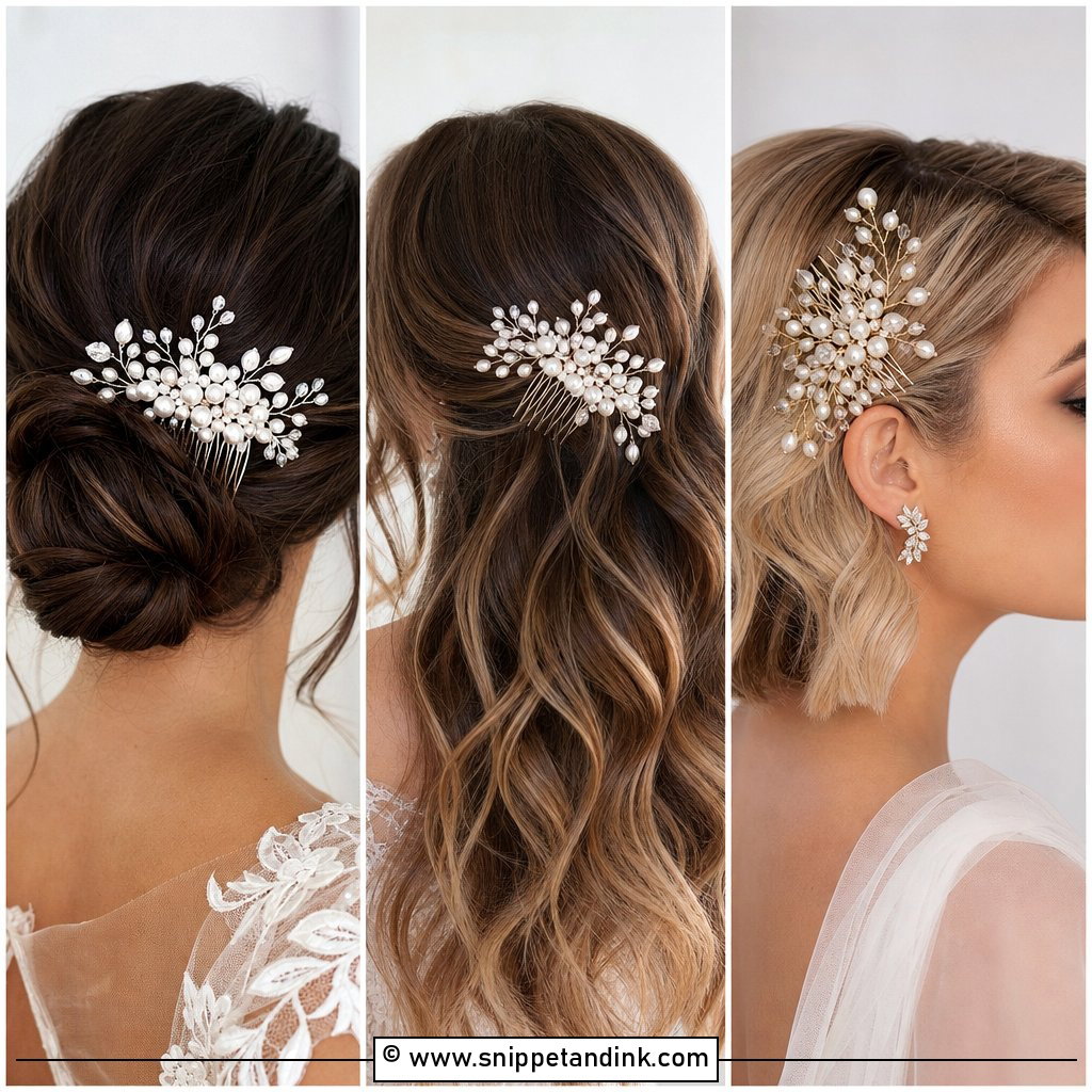 15 Pearl Bridal Hair Combs for Timeless Wedding Elegance