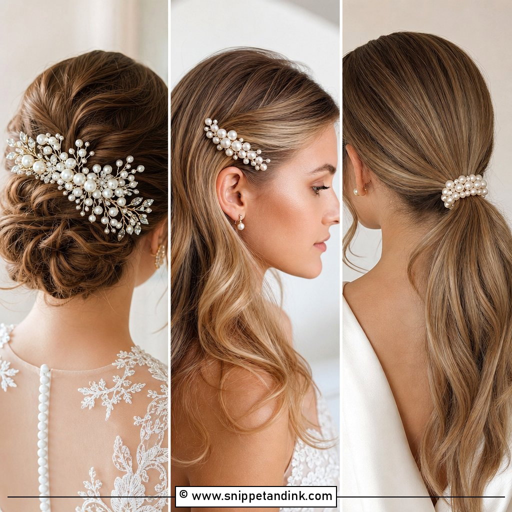 15 Pearl Wedding Hair Pieces for Romantic Bridal Sparkle