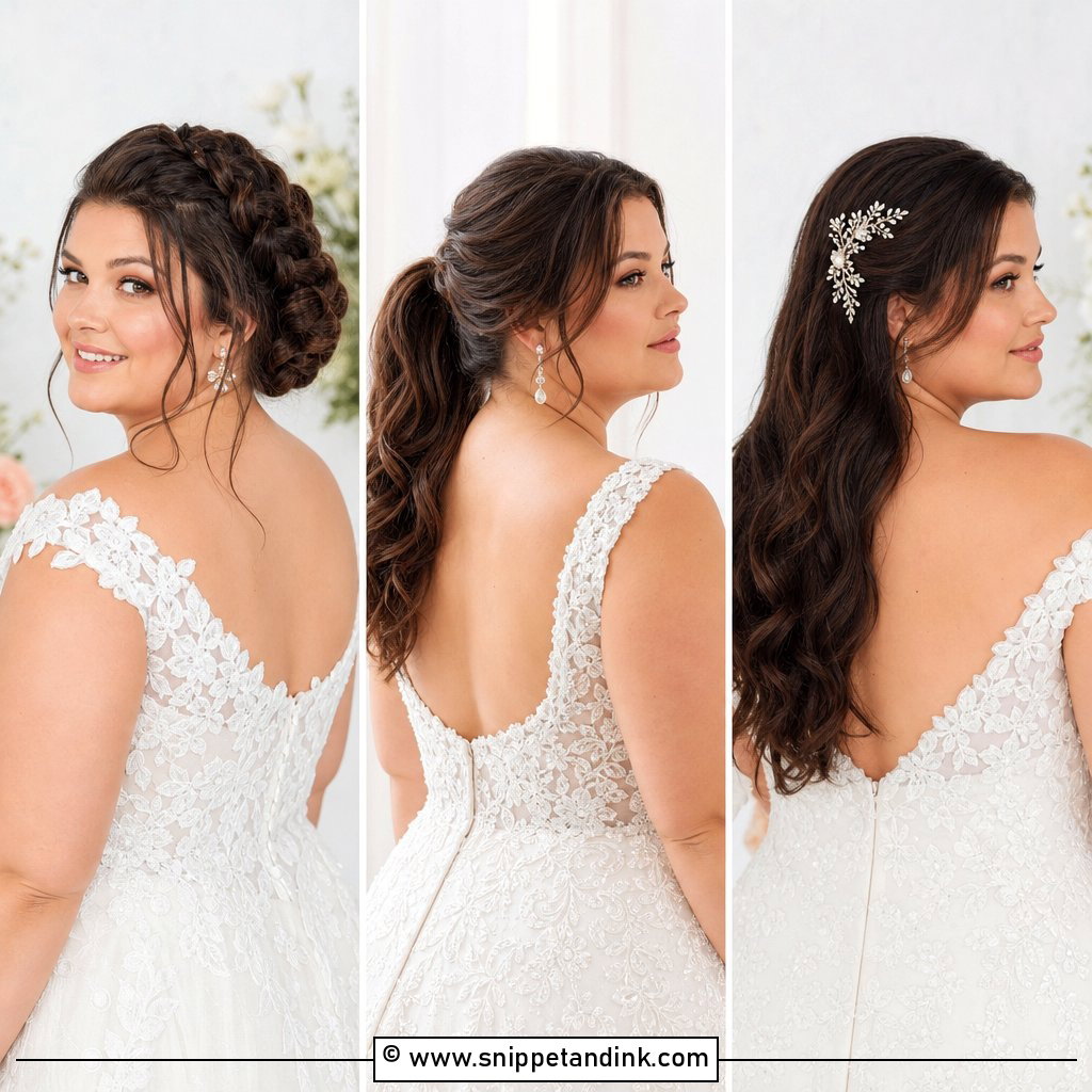 15 Plus Size Bridal Hair Ideas for Flattering Wedding Looks
