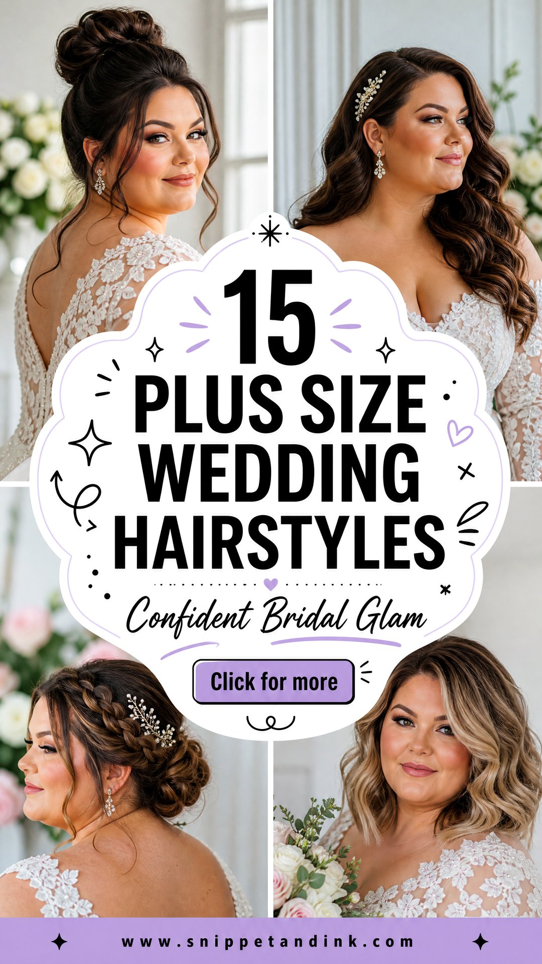 15 Plus Size Wedding Hairstyles for Confident Bridal Glam - 15 Plus Size Wedding Hairstyles for Confident Bridal Glam