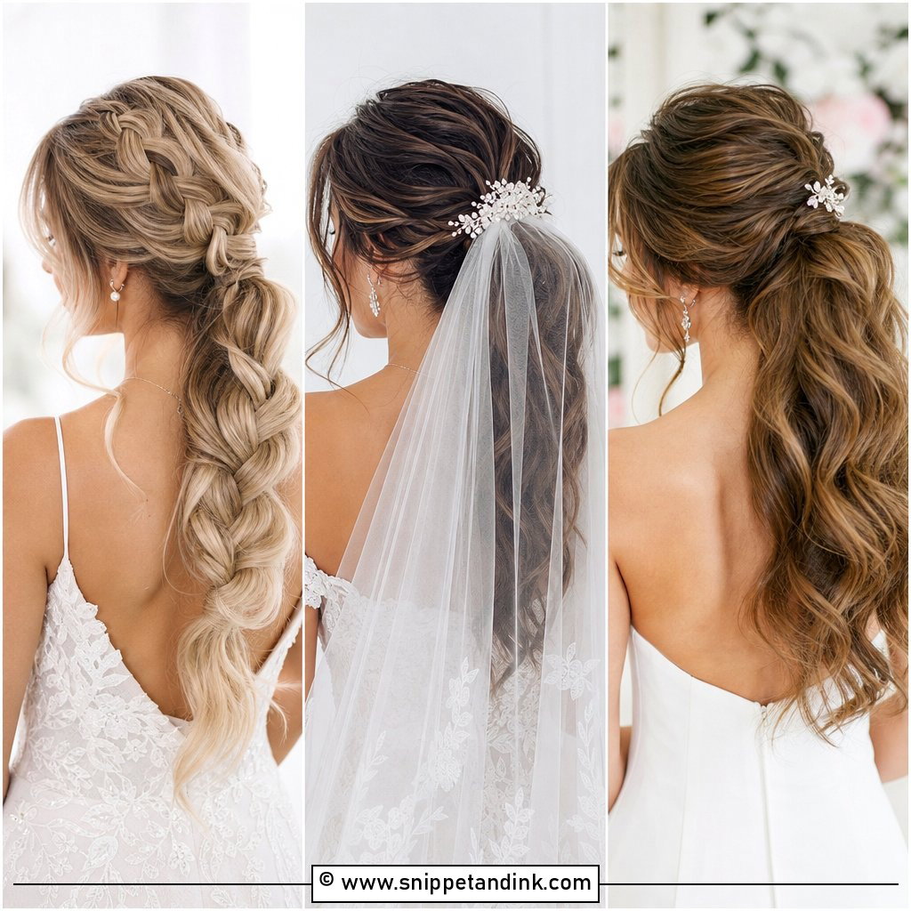 15 Pony Wedding Hairstyle Ideas for Chic Brides and Guests