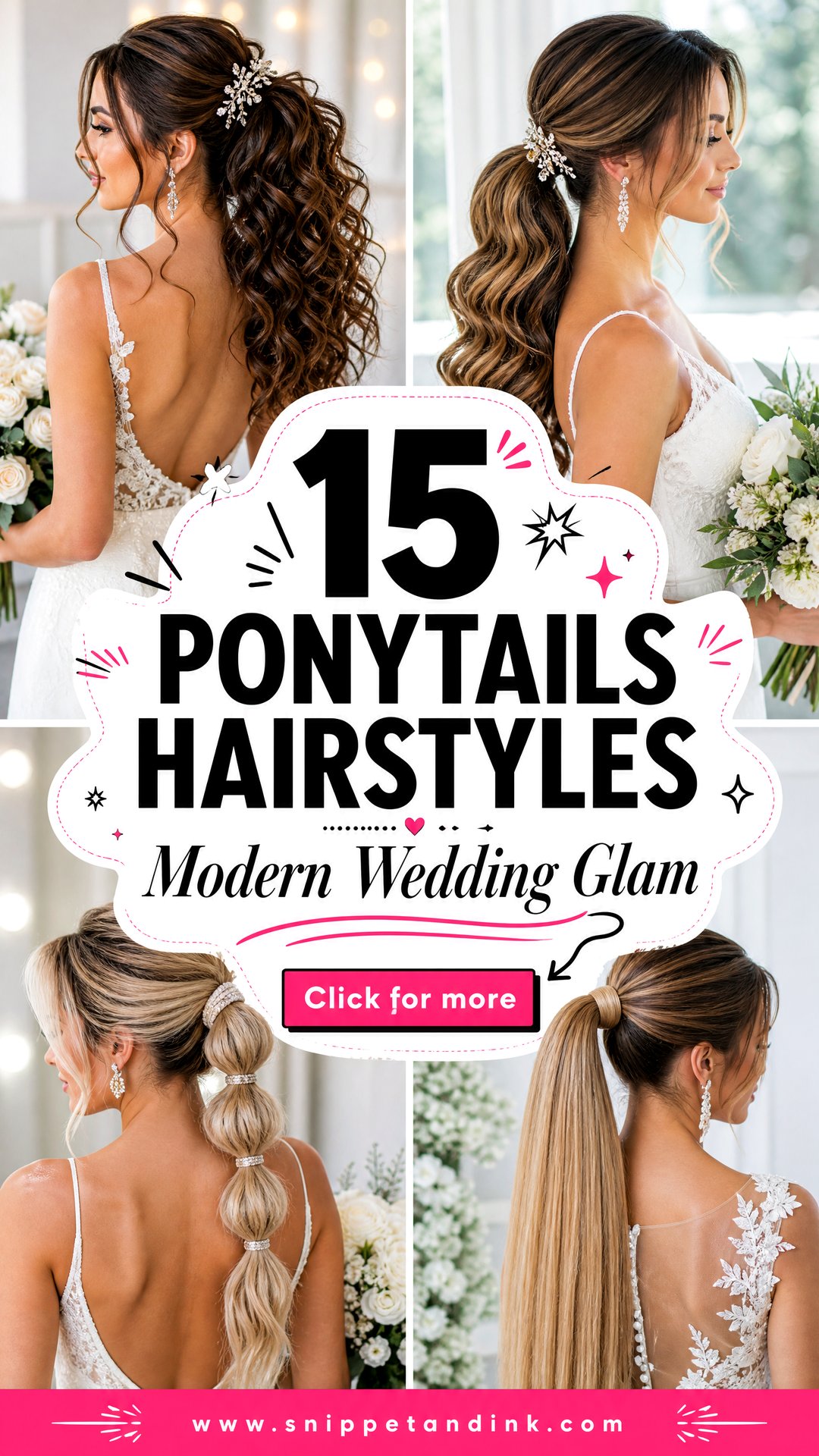 15 Ponytails Hairstyles for Wedding Guests and Modern Brides - 15 Ponytails Hairstyles for Wedding Guests and Modern Brides