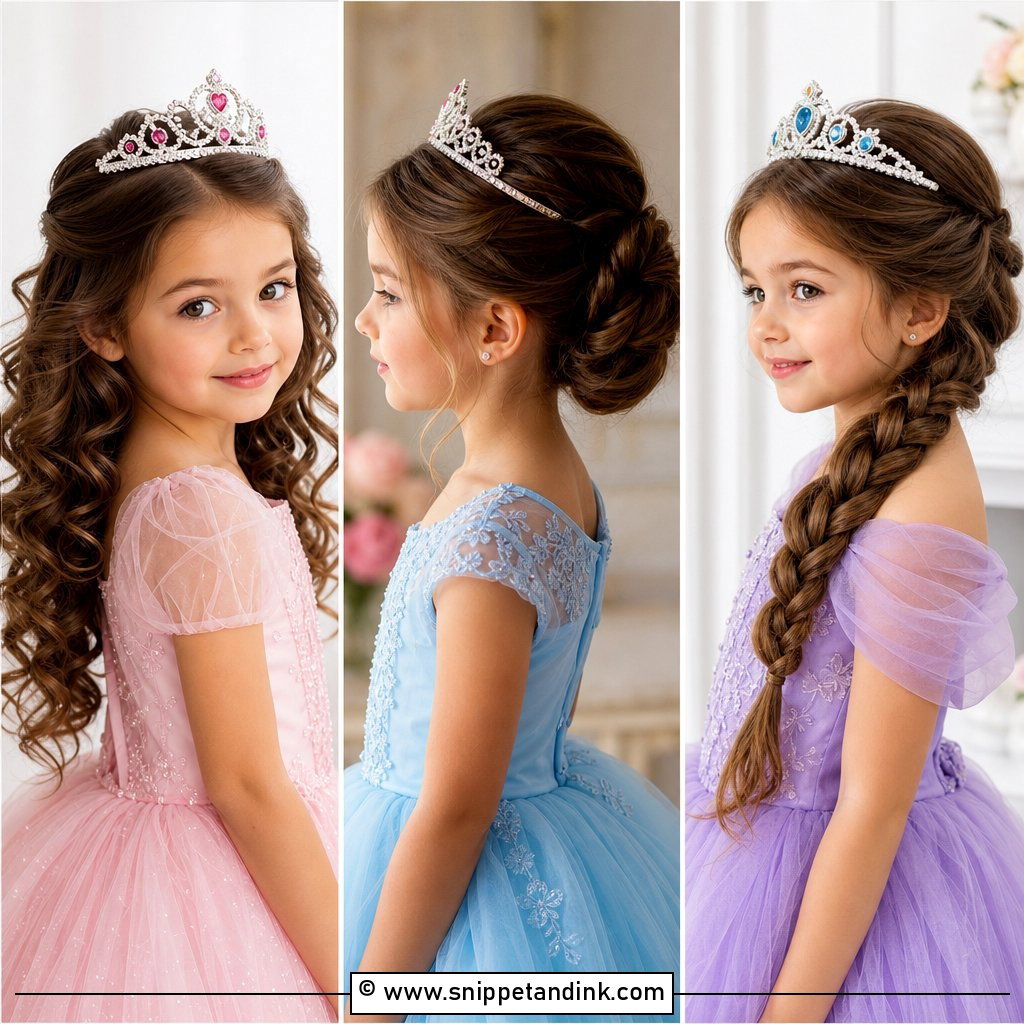 15 Princess Hair with Tiara Ideas for Fairytale Glam