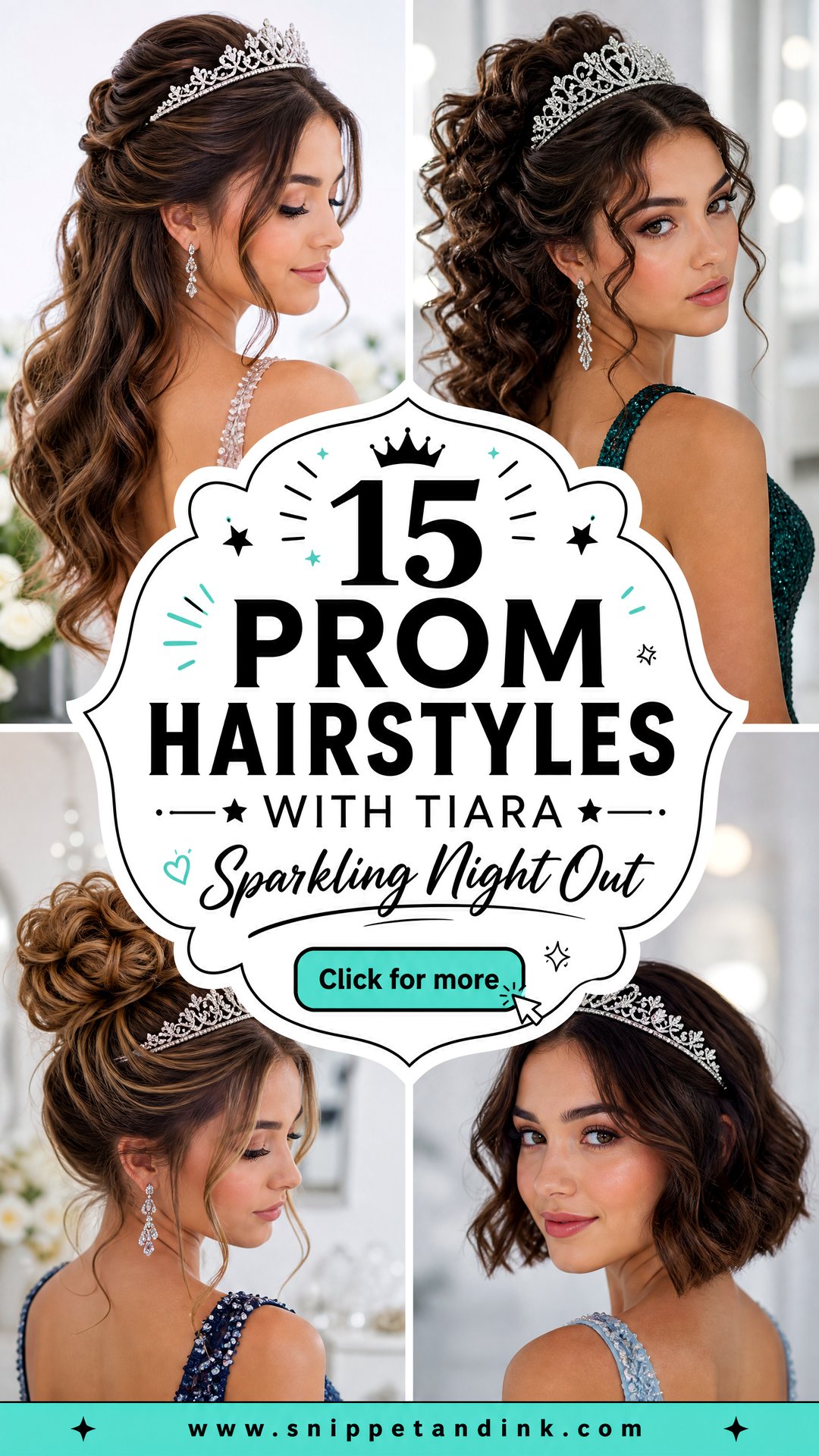 15 Prom Hairstyles with Tiara for a Sparkling Night Out - 15 Prom Hairstyles with Tiara for a Sparkling Night Out