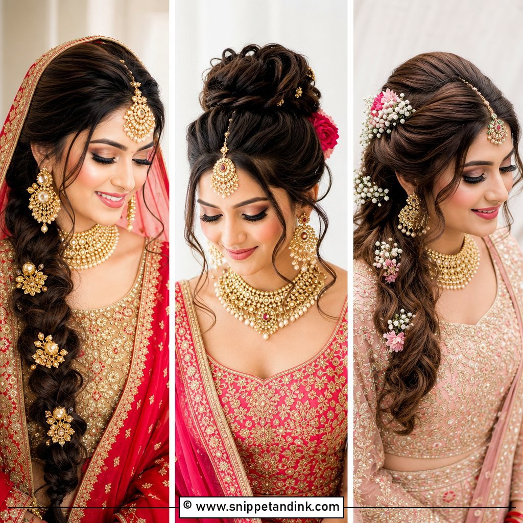 15 Punjabi Bridal Hairstyles for Regal Wedding Inspiration