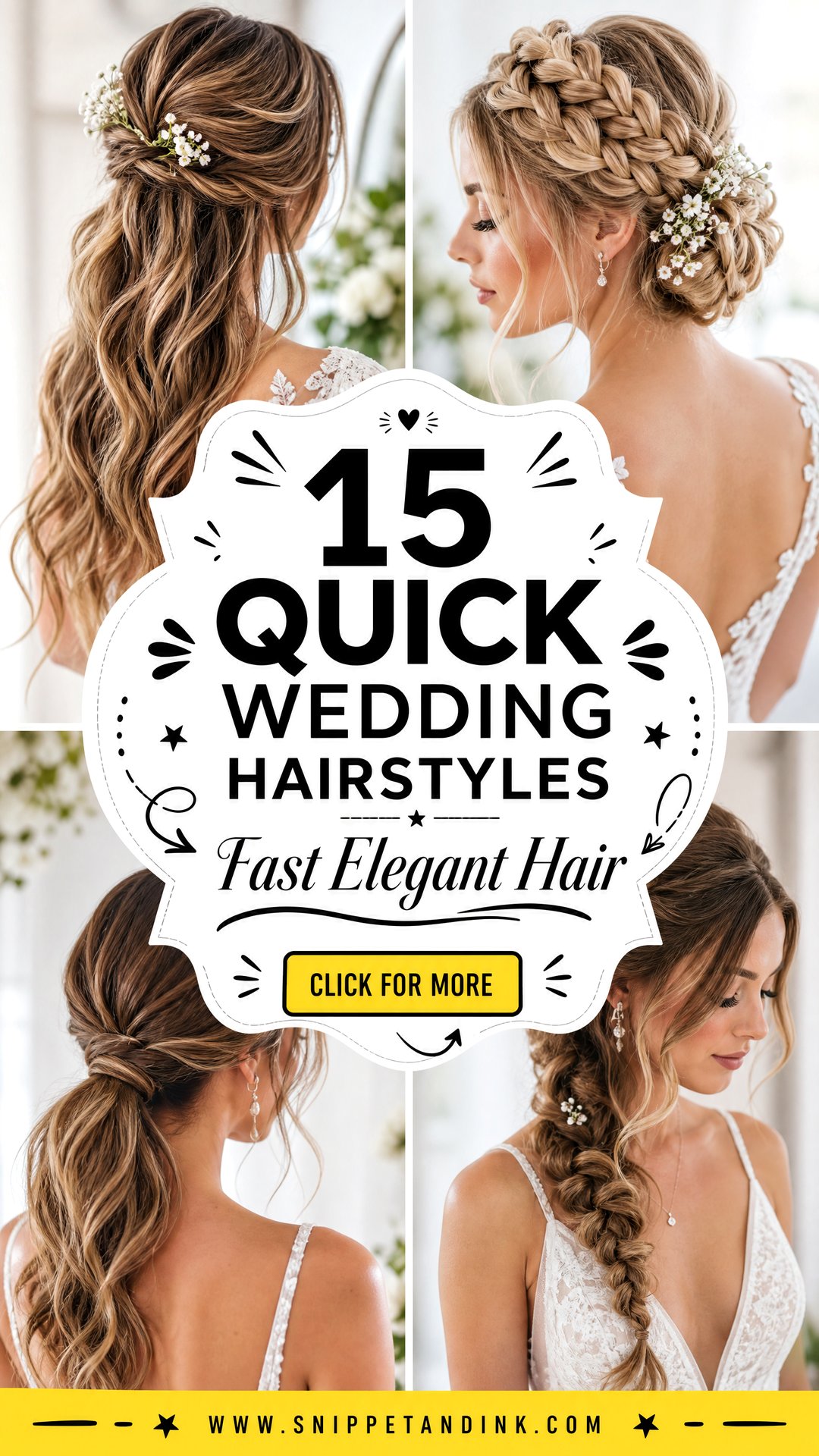 15 Quick Wedding Hairstyles for Busy Brides and Guests - 15 Quick Wedding Hairstyles for Busy Brides and Guests