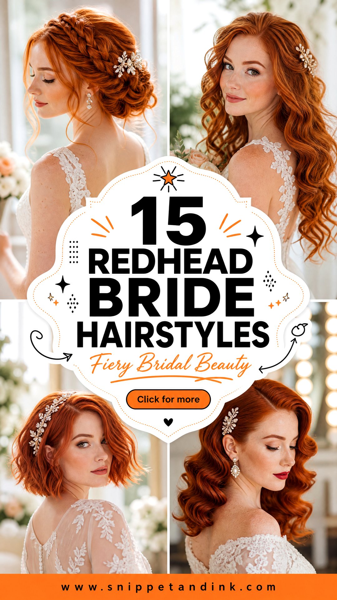 15 Redhead Bride Hairstyles That Highlight Fiery Beauty - 15 Redhead Bride Hairstyles That Highlight Fiery Beauty