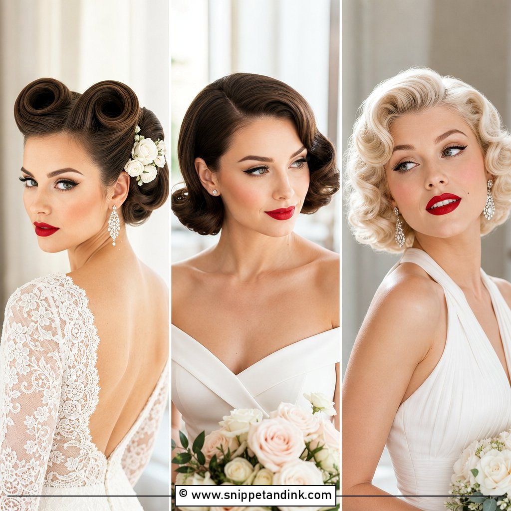 15 Retro Wedding Hairstyles for Vintage-Loving Brides