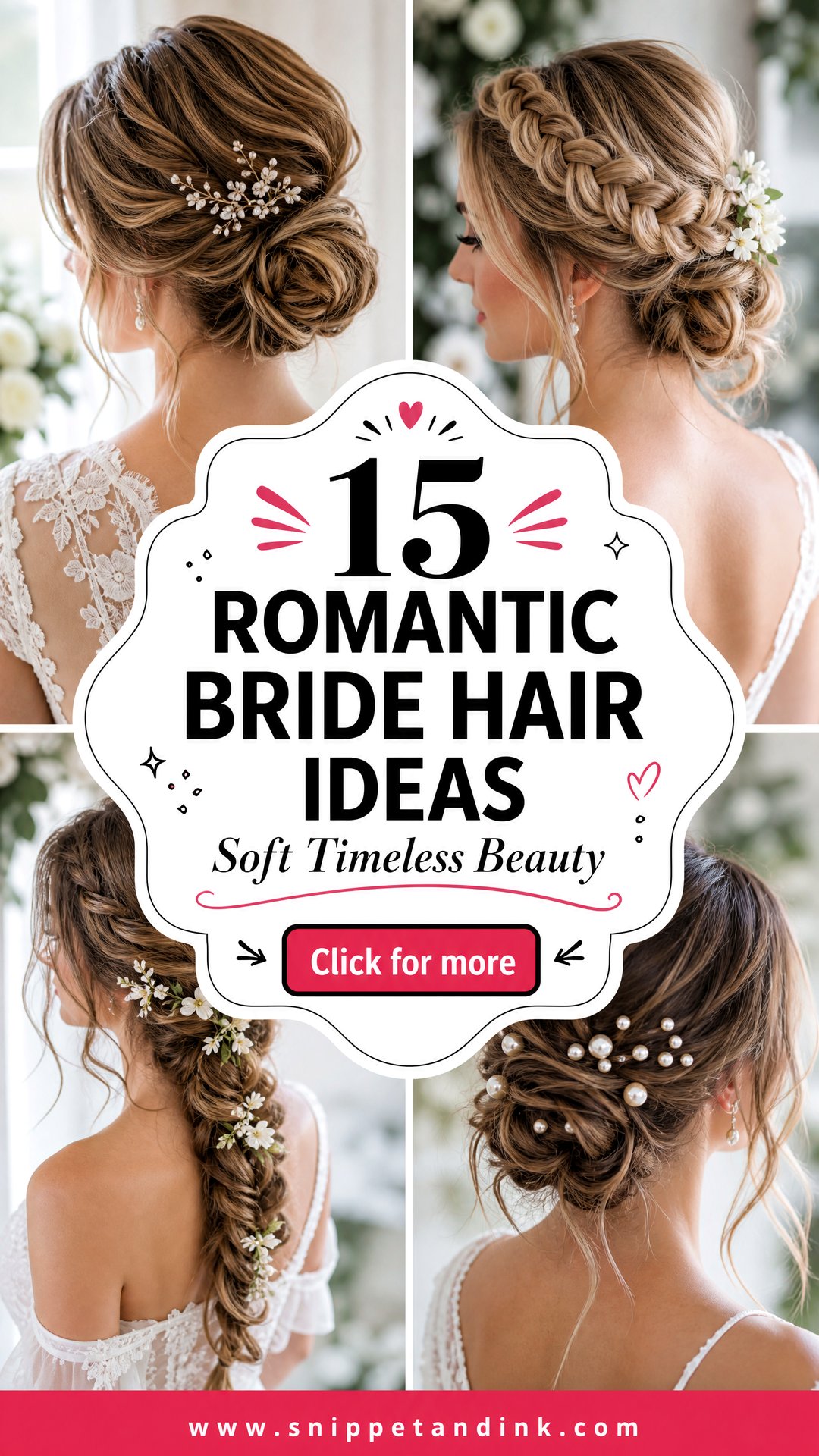 15 Romantic Bride Hair Ideas for a Soft Timeless Look - 15 Romantic Bride Hair Ideas for a Soft, Timeless Look